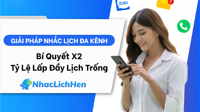 Giải Pháp Nhắc Lịch Đa Kênh: Bí Quyết X2 Tỷ Lệ Lấp Đầy Lịch Trống
