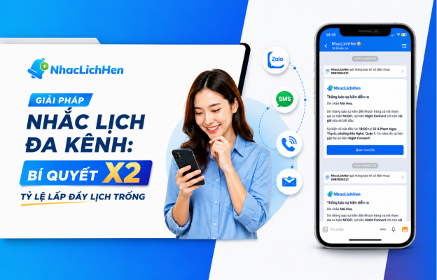 Giải Pháp Nhắc Lịch Đa Kênh: Bí Quyết X2 Tỷ Lệ Lấp Đầy Lịch Trống