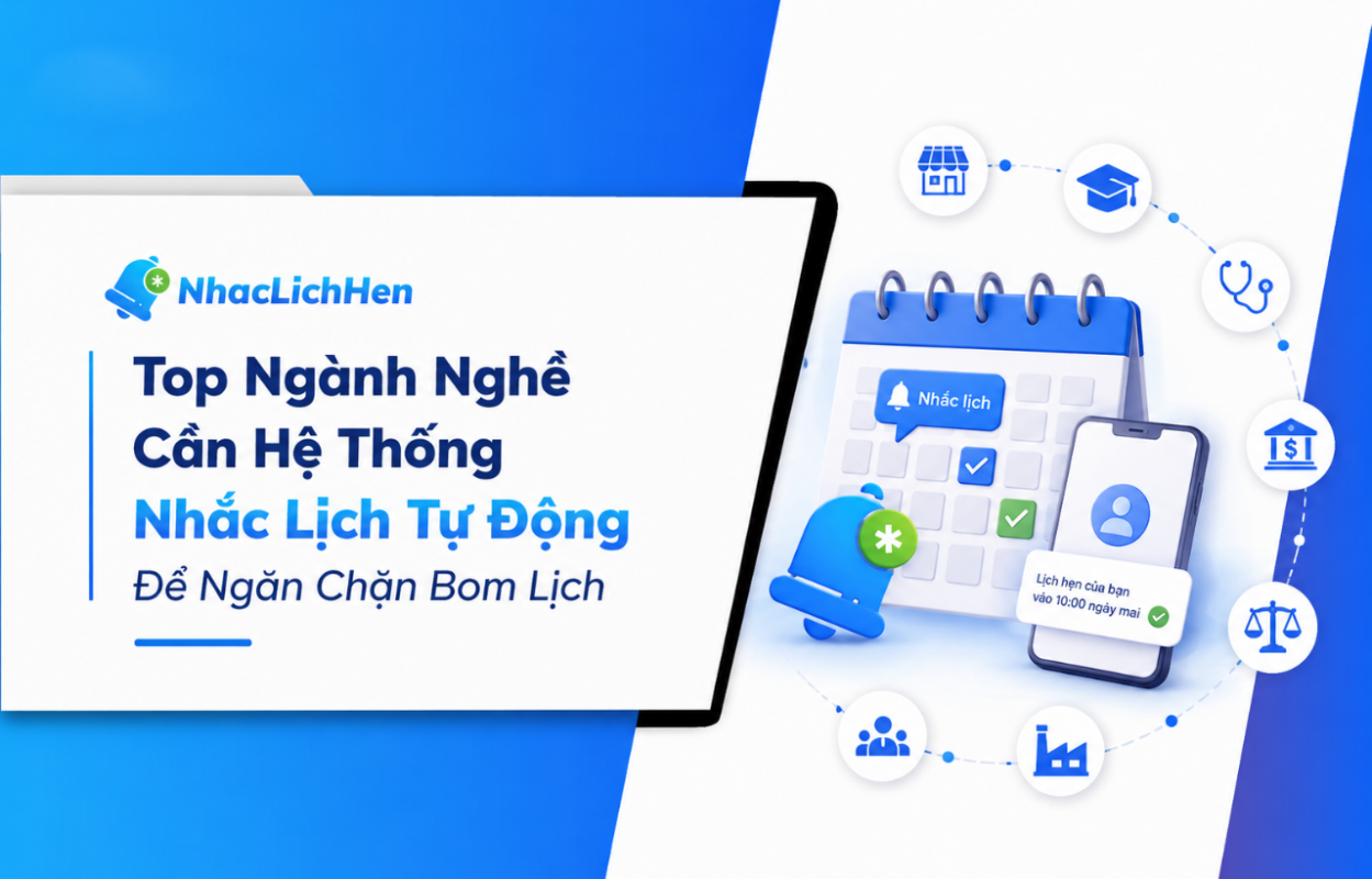 Top Ngành Nghề Cần Hệ Thống Nhắc Lịch Tự Động Để Ngăn Chặn Bom Lịch