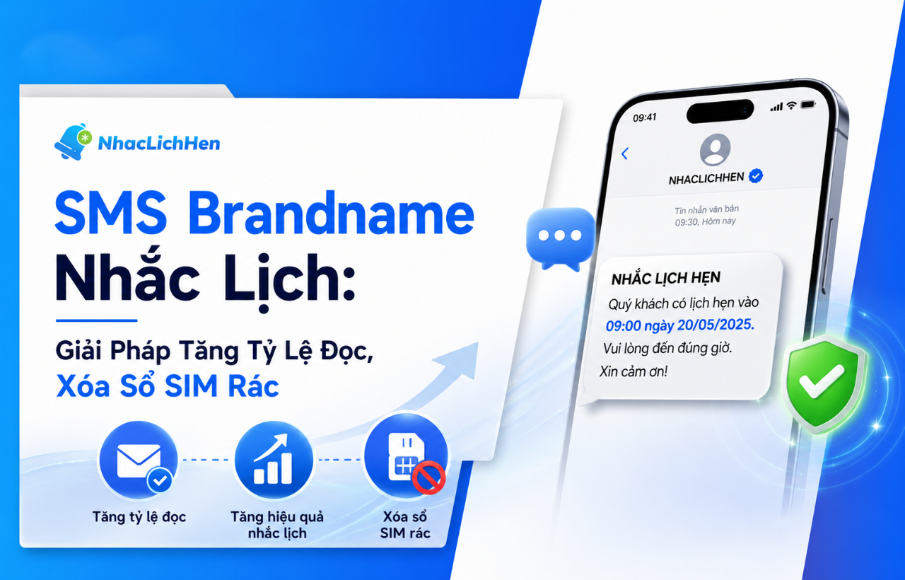 SMS Brandname Nhắc Lịch: Giải Pháp Tăng Tỷ Lệ Đọc, Xóa Sổ SIM Rác