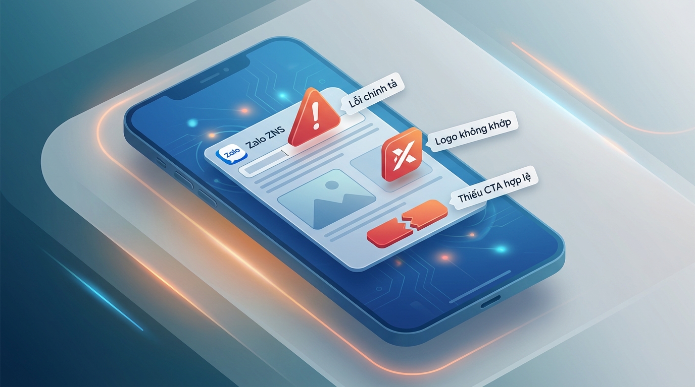 Các lỗi thường gặp khi đăng ký mẫu ZNS template Zalo