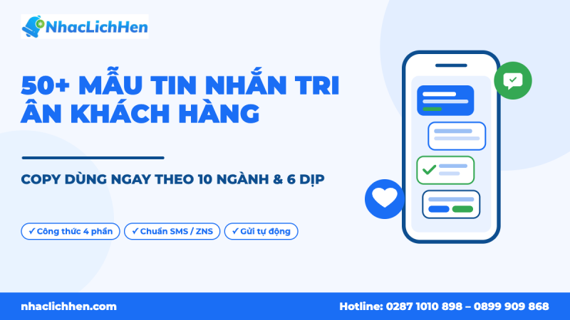 50+ mẫu tin nhắn tri ân khách hàng theo ngành và dịp