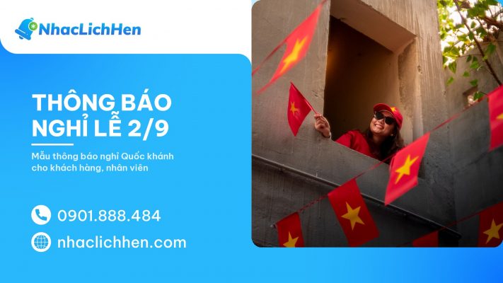 Thông báo nghỉ lễ 2/9 năm 2027: Mẫu chuẩn và cách gửi cho cơ sở dịch vụ