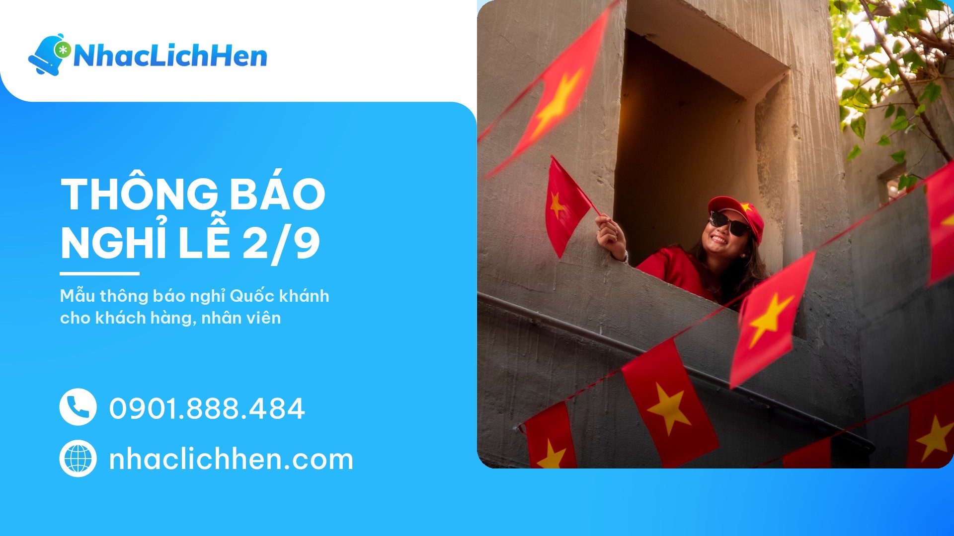Thông báo nghỉ lễ 2/9 năm 2027: Mẫu chuẩn và cách gửi cho cơ sở dịch vụ