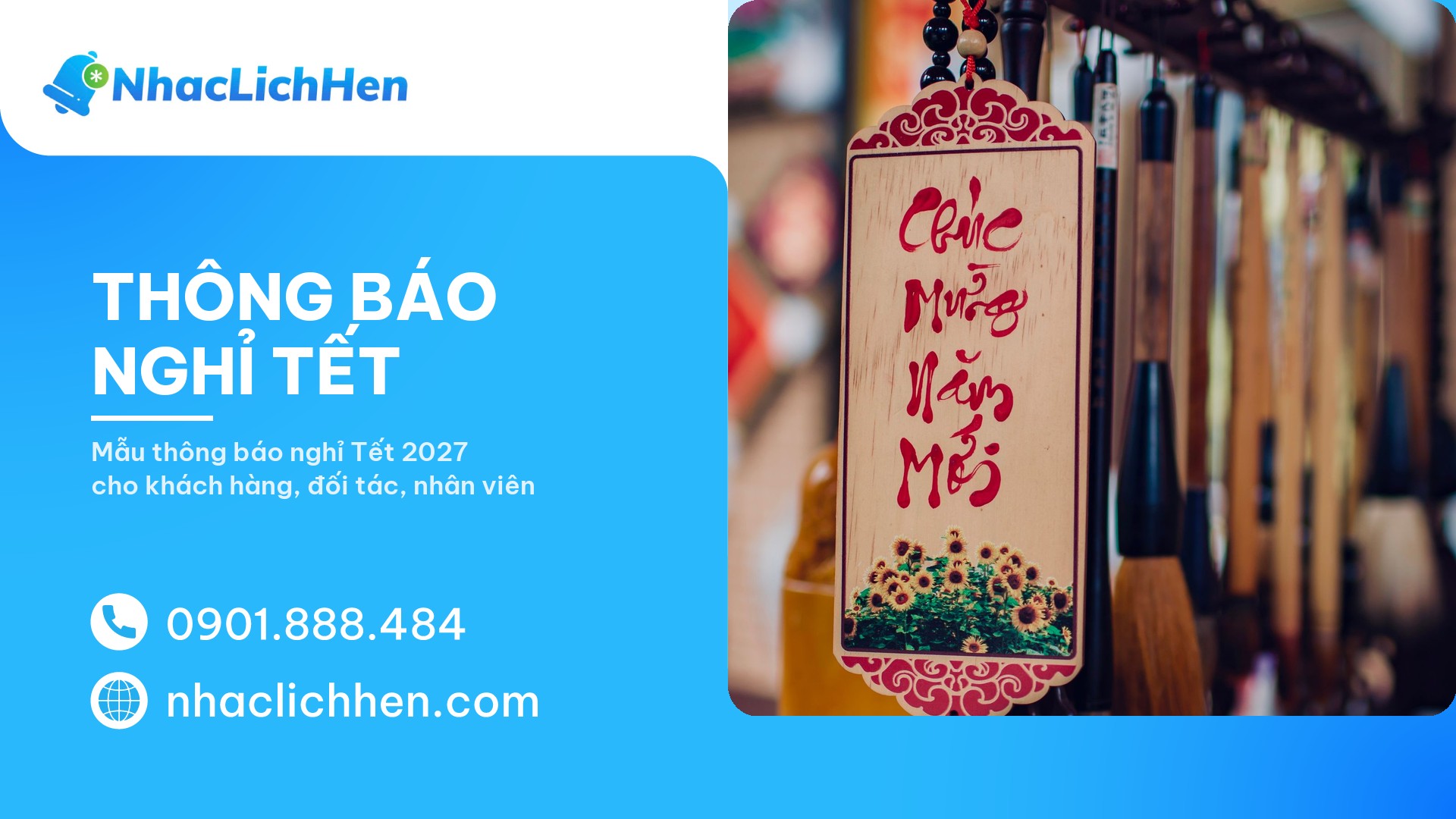 Thông báo nghỉ Tết 2027: Hướng dẫn mẫu chuẩn và cách gửi cho cơ sở dịch vụ