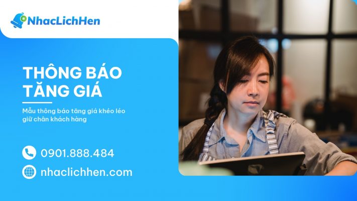 Thông báo tăng giá 2026: Nguyên tắc, quy trình và trọn bộ mẫu tin cho cơ sở dịch vụ